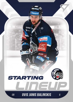 Uvis Janis Balinskis Liberec Tipsport ELH 2022/23 SportZoo 2. serie Starting LINEUP #SL-39